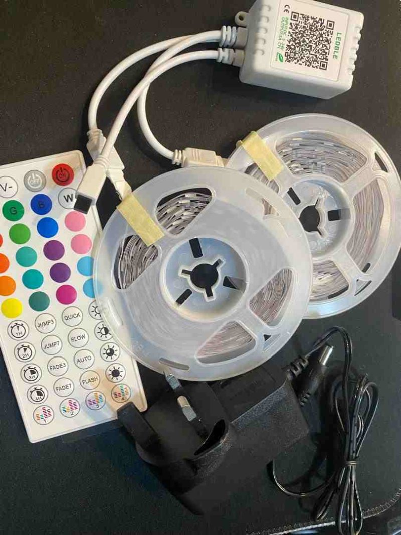 پک کامل ریسه ال ای دی دریم لایت مدل RGB 5050 طول 10 متر - تصویر 5