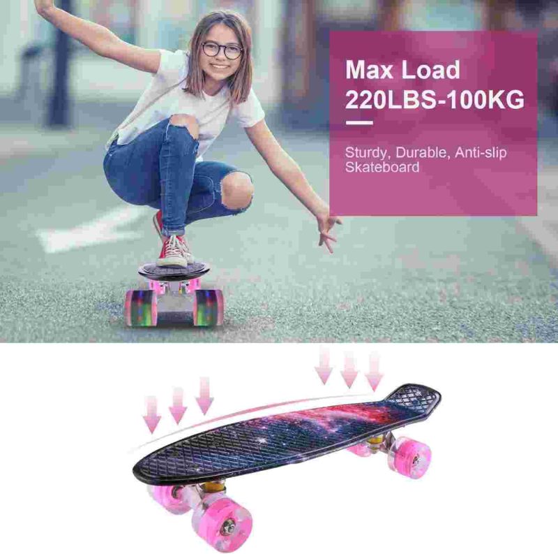 اسکیت بورد BEZEEY با چرخ های LED - Image 10