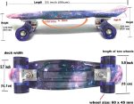 اسکیت بورد BEZEEY با چرخ های LED - Image 2