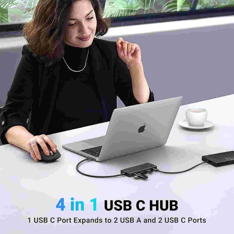 هاب چهار پورت UGREEN تایپ C  سرعت 10 گیگابیت بر ثانیه - Image 5