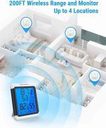 دما سنج ، رطوبت سنج و ساعت دیجیتالی ThermoPro مدل TP65 - تصویر 6