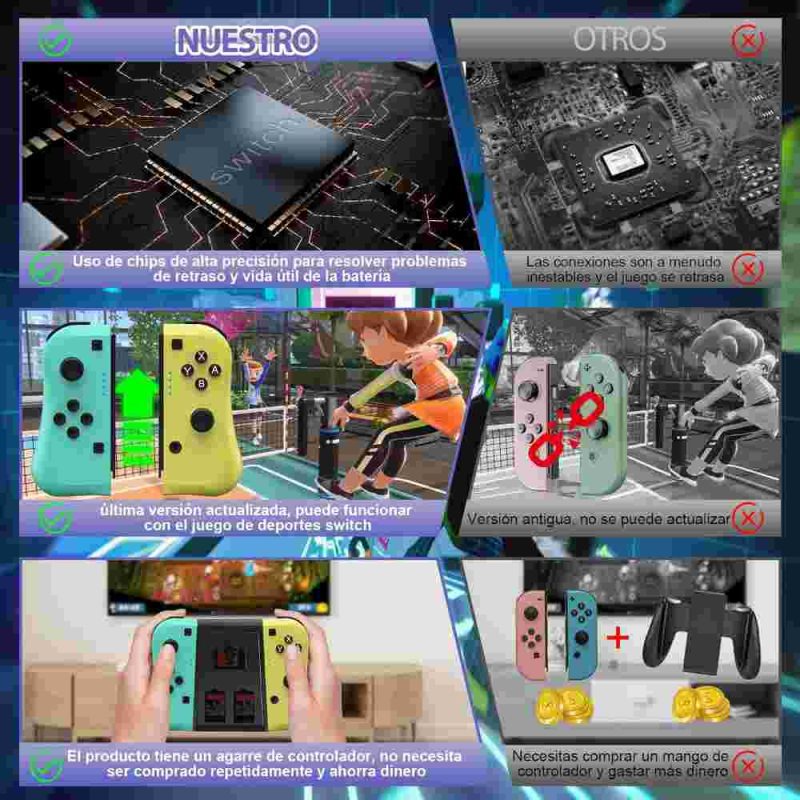دسته بازی گیم‌پد بی‌سیم Joy Con برای نینتندو سوییچ مدل 8588 - Image 6