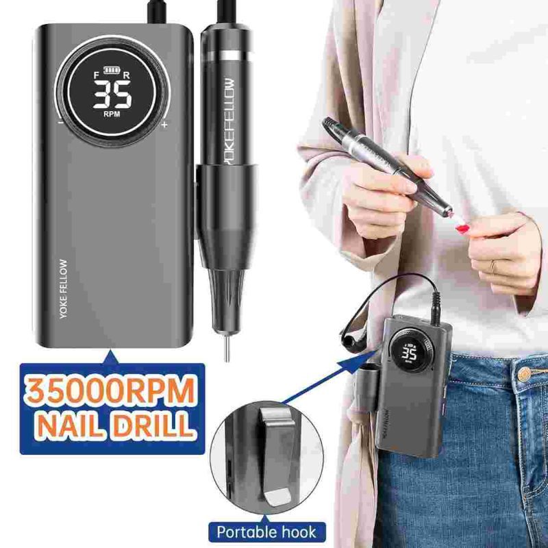 سوهان شارژی ناخن YOKE FELLOW - 35000RPM - تصویر 7