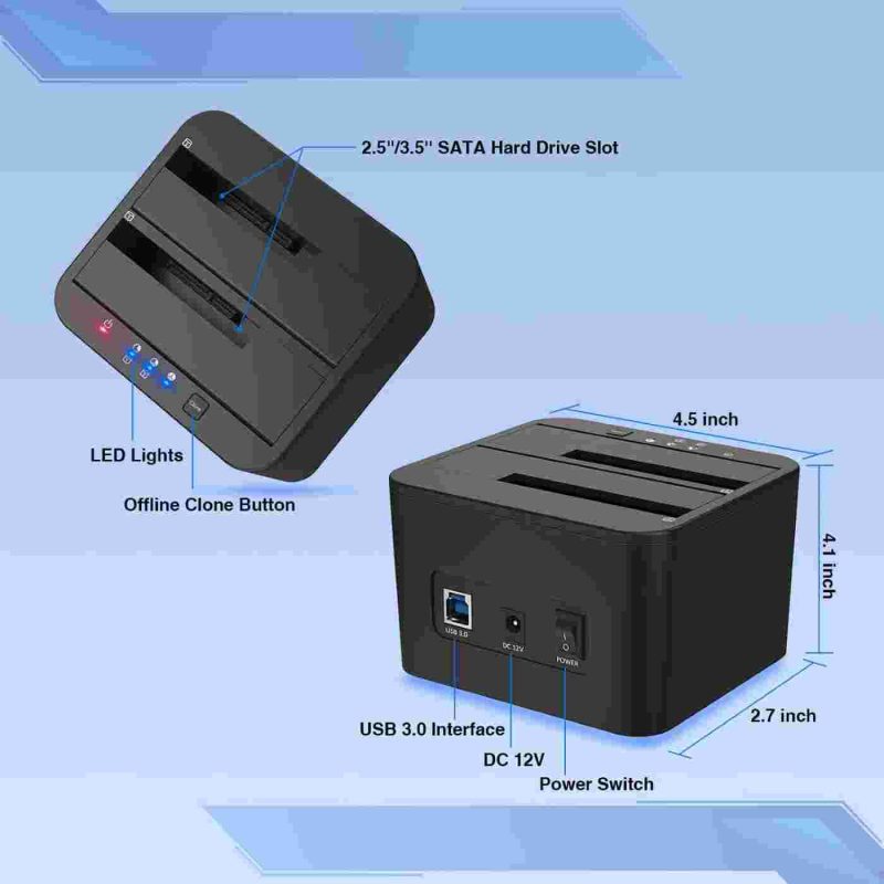 ایستگاه اتصال هارد دیسک FIDECO مدل YPZ04-S2 - Image 10