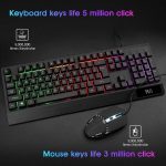 کیبورد و ماوس گیمینگ Rii | RK400 RGB، مکانیکال سیمی، ماوس ۶ دکمه‌ای RGB - تصویر 7