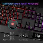 کیبورد و ماوس گیمینگ Rii | RK400 RGB، مکانیکال سیمی، ماوس ۶ دکمه‌ای RGB - تصویر 2
