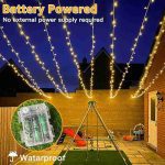چراغ‌های ریسه ای Ollny باتری‌خور، ۱۵ متر، ۱۵۰ LED