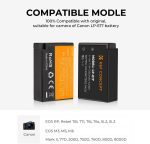 باطری دوعددی و شارژر دوبل دوربین کانن K&F LP-E17 Battery and Dual - Image 4