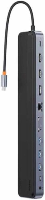 هاب تایپ سی 12 پورت بیسوس Baseus BS-OH062 WKSX030213 - Image 5