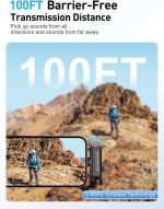 میکروفون بی‌سیم مخصوص آیفون برند HOPTO مدل M9-2L - تصویر 5