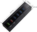 هاب 6 پورت K&ZZ ، USB 3.0 مدل H4C21 - Image 5