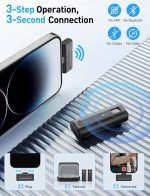 میکروفون بی‌سیم مخصوص آیفون برند HOPTO مدل M9-2L - تصویر 6