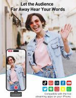 میکروفون بی‌سیم مخصوص آیفون برند HOPTO مدل M9-2L - تصویر 7