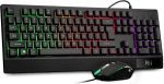 کیبورد و ماوس گیمینگ Rii | RK400 RGB، مکانیکال سیمی، ماوس ۶ دکمه‌ای RGB