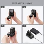 باطری دوعددی و شارژر دوبل دوربین کانن K&F LP-E17 Battery and Dual - Image 8