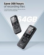 ضبط کننده دیجیتال صدا حرفه ای، ضبط صدای بلوتوث(چندمنظوره) 64GB برند : ZOOAOXO مدل : 300 V - تصویر 8