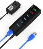 هاب 6 پورت K&ZZ ، USB 3.0 مدل H4C21