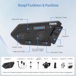 هدست مخصوص موتور سیکلت پک دو عددی برند WAYXIN مدل R6s - تصویر 2