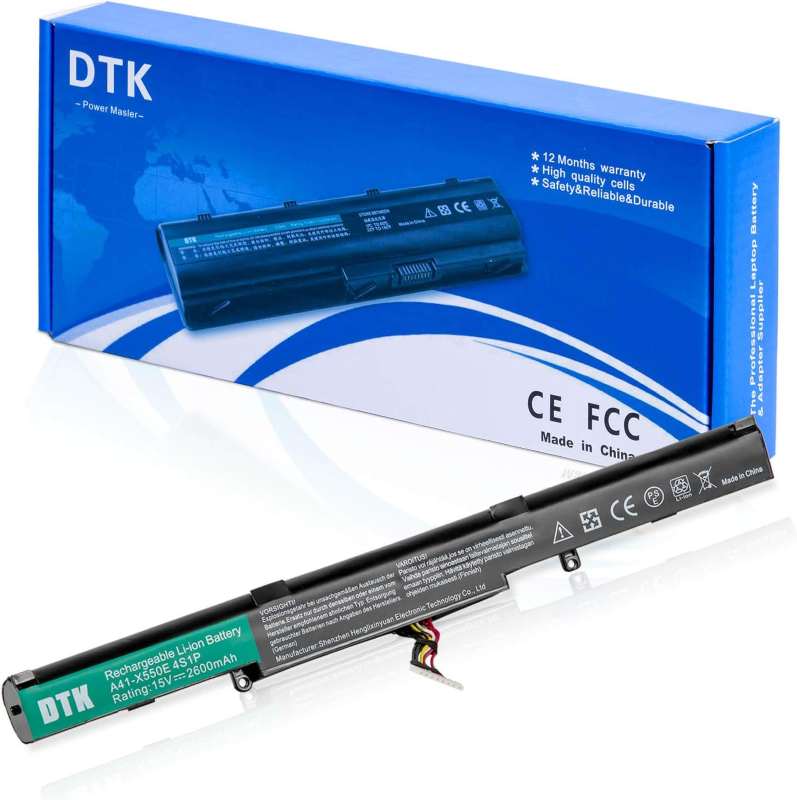 1 باتری لیتیومی لپ تاپ DTK A41-X550E برای ایسوس 2600میلی آمپر 15 ولت - Image 1
