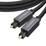 کابل صوتی نوری IVANKY برای استریو تلویزیون کامپیوتر 4.5 متری