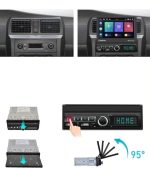 مانیتور و پخش تاشو خودرو podofo تک دین Carplay با صفحه نمایش لمسی 7 اینچی - تصویر 11