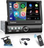 مانیتور و پخش تاشو خودرو podofo تک دین Carplay با صفحه نمایش لمسی 7 اینچی - تصویر 13