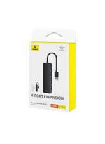 هاب 4 پورت USB 3.0 باسئوس مدل BS-OH080  15cm | طوسی - Image 3