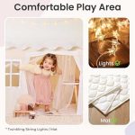 چادر خانه بازی Tiny Land با زیرانداز و چراغ‌های LED - Image 3