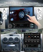 پخش خودرو تاشو با صفحه نمایش 7 اینچی لمسی بلوتوث CarPlay و اندروید اتو - تصویر 4