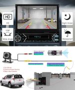 پخش خودرو تاشو با صفحه نمایش 7 اینچی لمسی بلوتوث CarPlay و اندروید اتو - تصویر 5