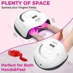 لامپ ناخن LED UV برند NAILGIRLS مدل w168 - تصویر 6