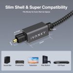 کابل صوتی نوری IVANKY برای استریو تلویزیون کامپیوتر 4.5 متری - Image 7