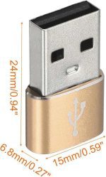 تبدیل type-c به USB [سازگار با تلفن، تبلت و کامپیوتر] - قرمز - Image 8