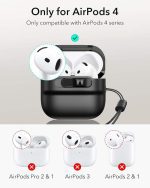 قاب ESR برای ایرپاد ۴، سازگار با قاب ایرپادز نسل ۴  سازگار با MagSafe،  سری Pulse، مشکی - Image 3