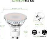 لامپ هوشمند Lepro GU10، نورافکن LED قابل تنظیم 4.5 وات 385 لومن، دوربین مداربسته، نور روز از گرم به سرد، سازگار با الکسا و گوگل هوم، بسته 4 عددی (فقط وای فای 2.4 گیگاهرتز) [کلاس انرژی F] - Image 2