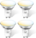 لامپ هوشمند Lepro GU10، نورافکن LED قابل تنظیم 4.5 وات 385 لومن، دوربین مداربسته، نور روز از گرم به سرد، سازگار با الکسا و گوگل هوم، بسته 4 عددی (فقط وای فای 2.4 گیگاهرتز) [کلاس انرژی F] - Image 3