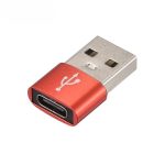تبدیل type-c به USB [سازگار با تلفن، تبلت و کامپیوتر] - قرمز - Image 5