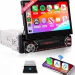 پخش خودرو تاشو با صفحه نمایش 7 اینچی لمسی بلوتوث CarPlay و اندروید اتو