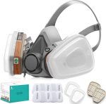 ماسک تنفسی گاز، برند RANKSING  6200 ماسک نیمه صورت سیلیکونی ( فیلتردار)