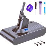 باتری جایگزین FLYLINKTECH V8  باتری 6000mAh لیتیوم-یونی Dyson V8  SV10