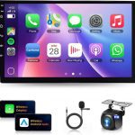 مانیتور 10.1 اینچ آندروید 13 دارای وافای و GPS دوربین دنده عقب [4G+64G] کارپلی