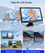 مانیتور تلویزیون خودرو ۷ اینچی podofo +   2 دوربین مداربسته مادون قرمز - تصویر 11