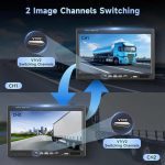مانیتور تلویزیون خودرو ۷ اینچی podofo +   2 دوربین مداربسته مادون قرمز - تصویر 3
