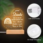 چراغ خواب سه بعدی Rebundex طرح قلب - تصویر 4