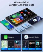 مانیتور 10.1 اینچ آندروید 13 دارای وافای و GPS دوربین دنده عقب [4G+64G] کارپلی - Image 4