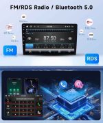 مانیتور 10.1 اینچ آندروید 13 دارای وافای و GPS دوربین دنده عقب [4G+64G] کارپلی - Image 5