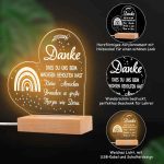 چراغ خواب سه بعدی Rebundex طرح قلب - تصویر 6