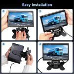 مانیتور تلویزیون خودرو ۷ اینچی podofo +   2 دوربین مداربسته مادون قرمز - تصویر 6