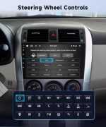 مانیتور 10.1 اینچ آندروید 13 دارای وافای و GPS دوربین دنده عقب [4G+64G] کارپلی - Image 7