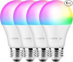 لامپ‌های هوشمند وای‌فای، چراغ‌های LED با قابلیت تغییر رنگ برند lepro  بسته ۴ عددی